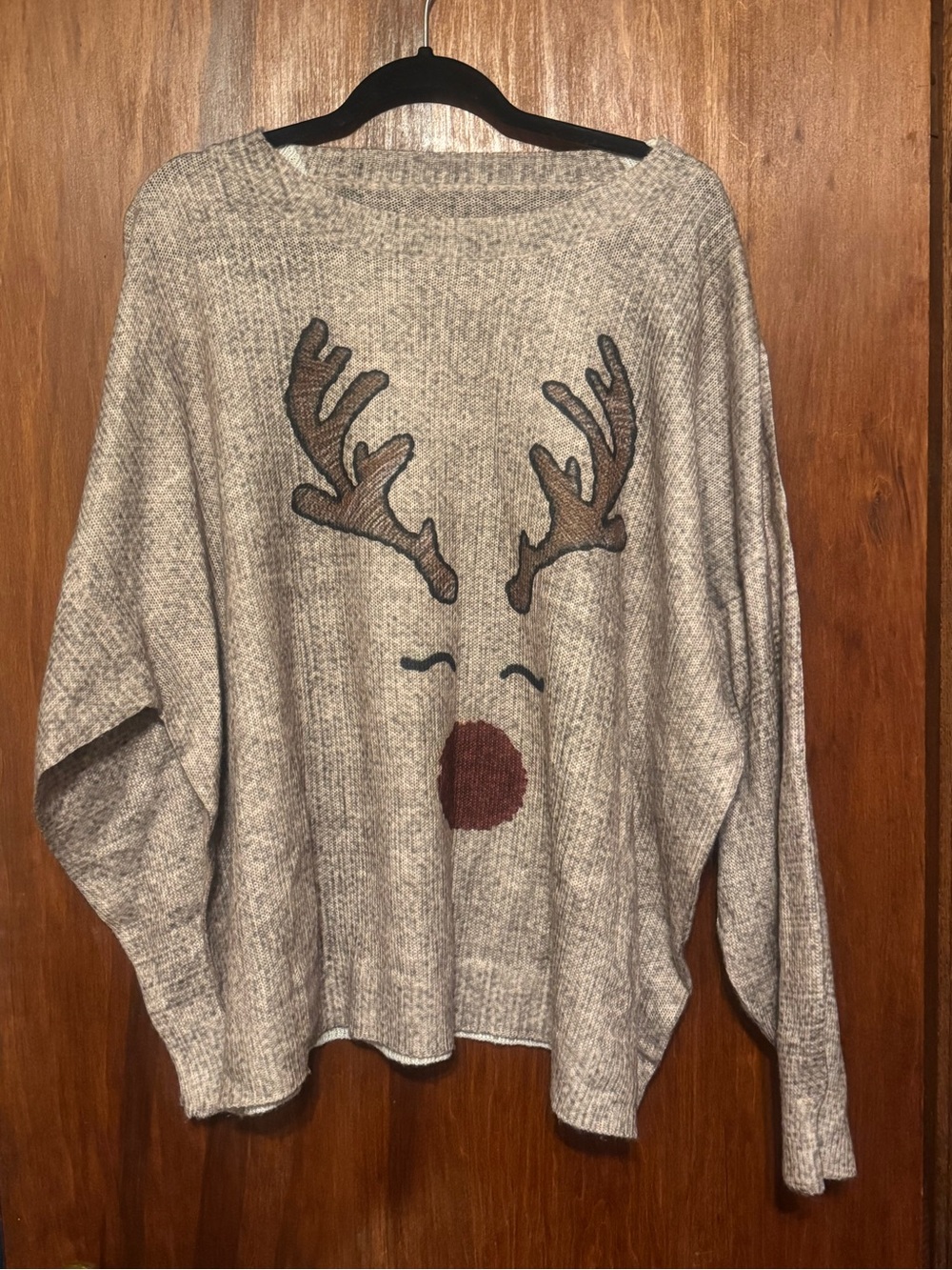 Women’s Plus Size Festive Christmas Reindeer Sweater 5X